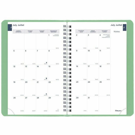 Blueline Academic Weekly Planner Fashion 2026-2027, Bilingual - CA101BF.03