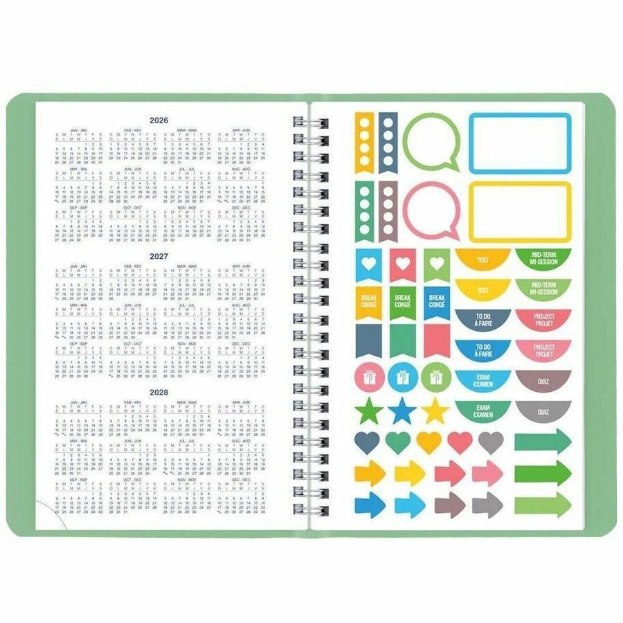 Blueline Academic Weekly Planner Fashion 2026-2027, Bilingual - CA101BF.03