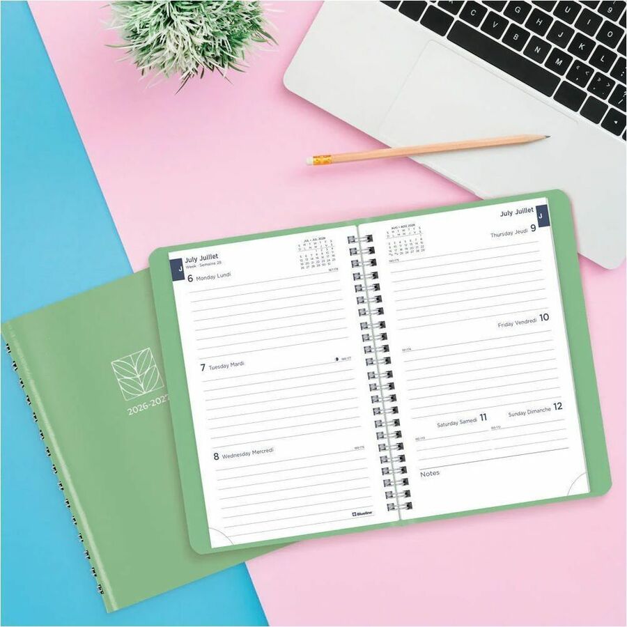 Blueline Academic Weekly Planner Fashion 2026-2027, Bilingual - CA101BF.03
