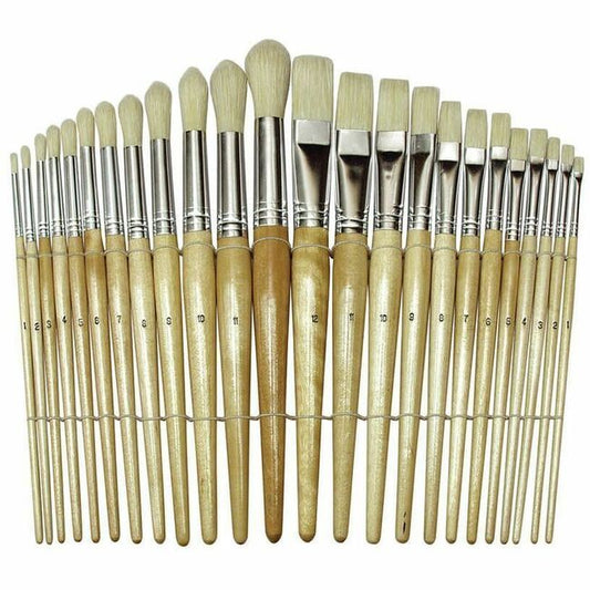 Creativity Street Beginner Paint Brushes, Wooden Handles