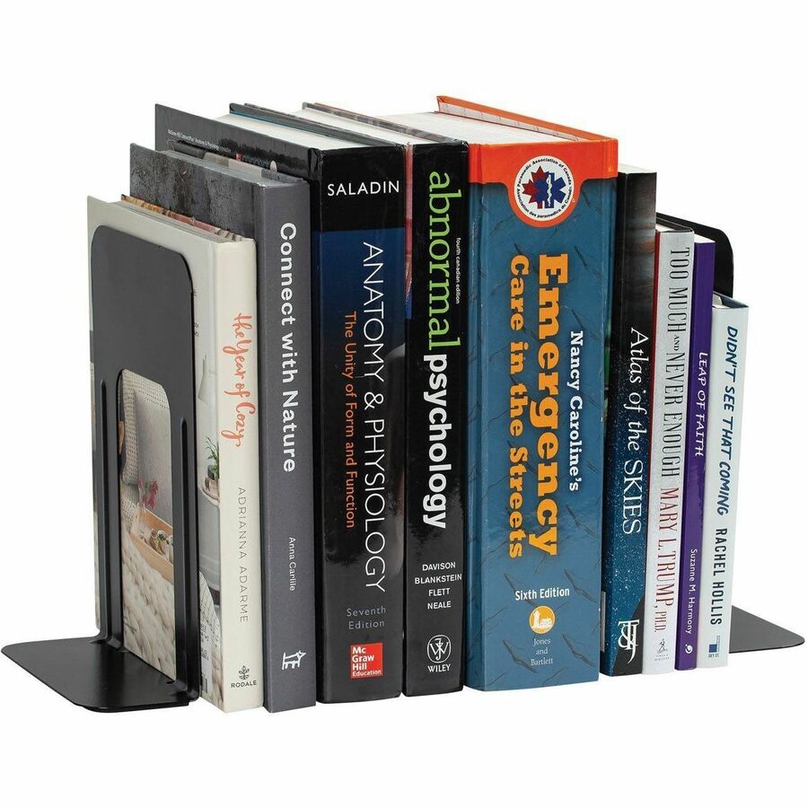 Merangue Metal Bookends, Non-Skid, 9" - 1025-0520-00-000