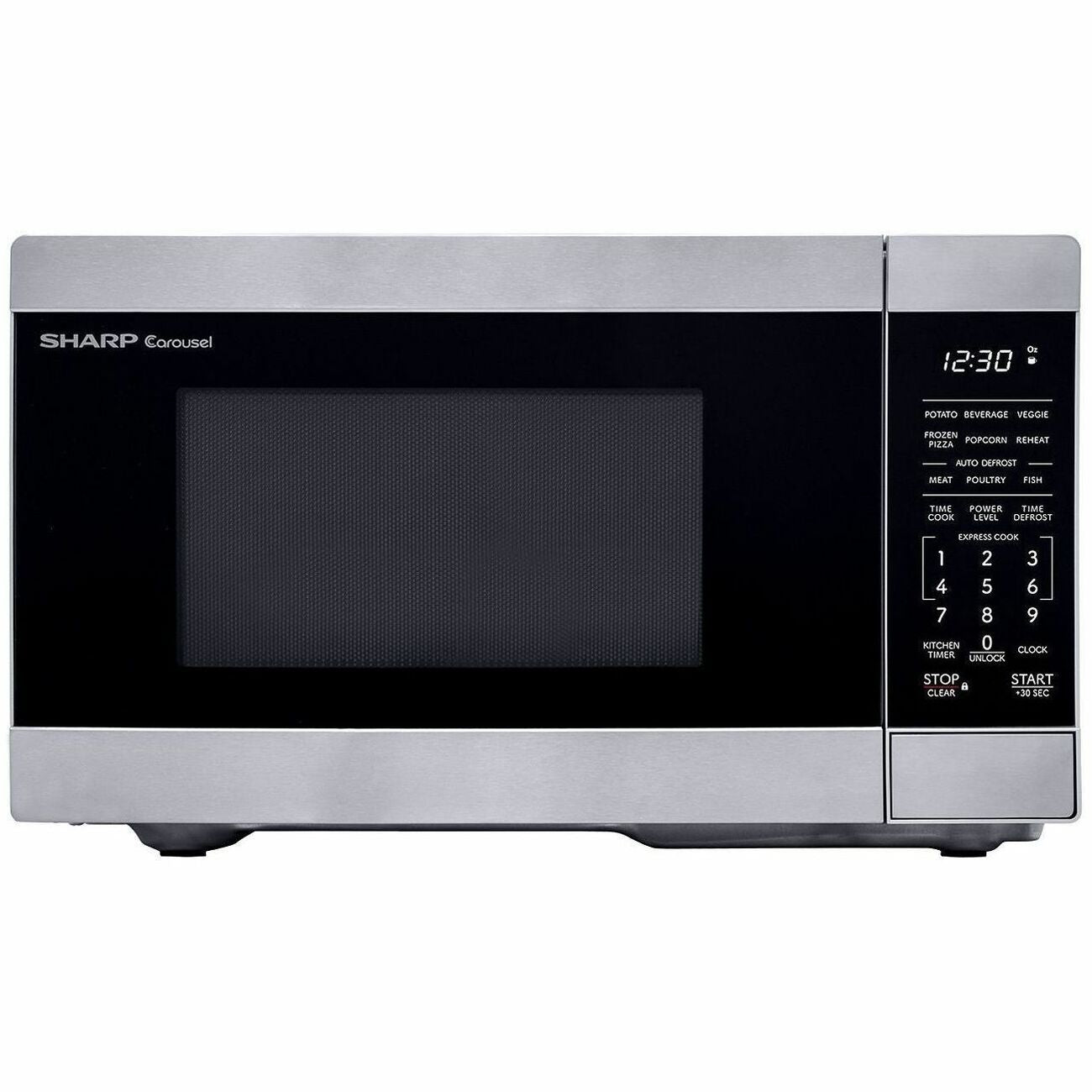 Sharp SMC0962KSC Countertop Microwave Oven 0.9 c.u. ft. 900W Stainless Steel