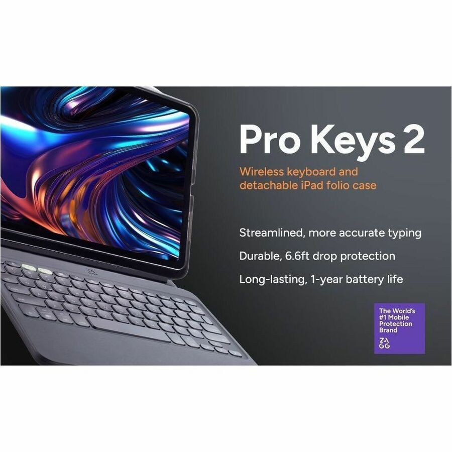 ZAGG Pro Keys 2 Keyboard/Case Combo for Apple iPad Air 11" (M2) - 103414555