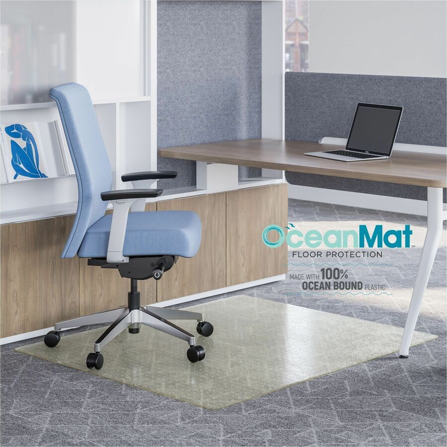 Deflecto OceanMat Chair Mat for Carpet - CM1K142OCB