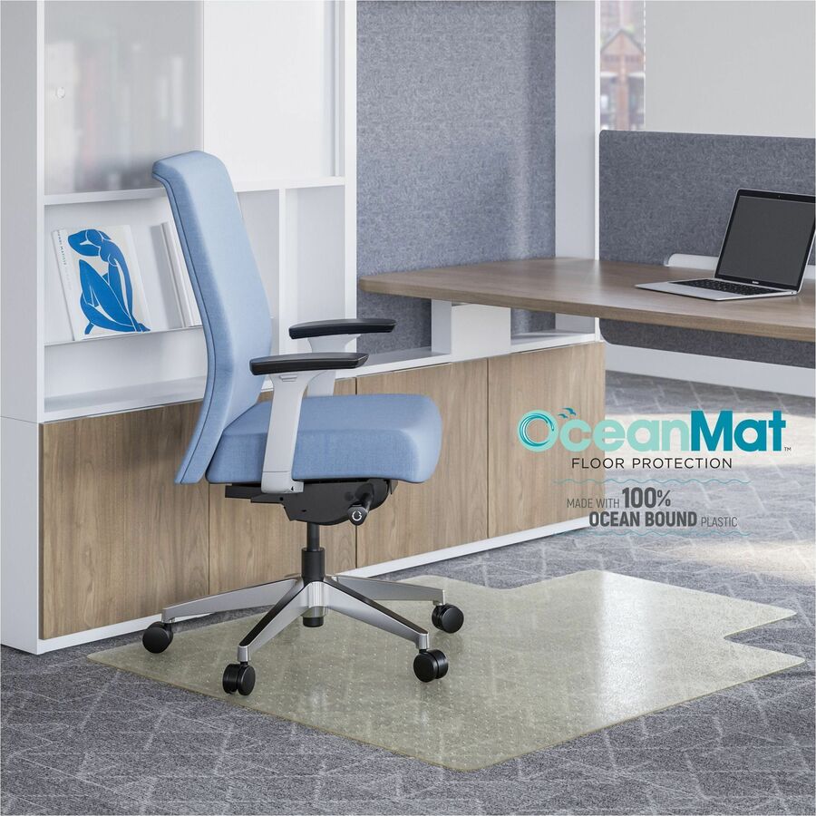 Deflecto OceanMat Chair Mat for Carpet - CM1K112OCB