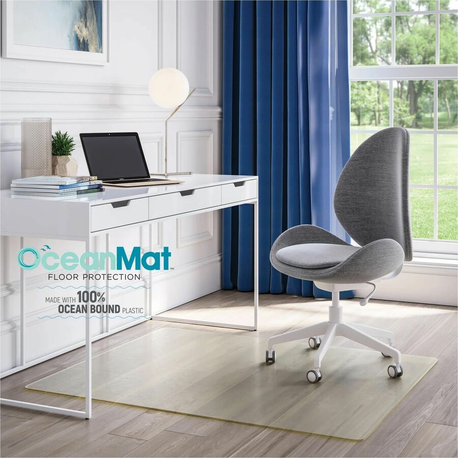 Deflecto OceanMat Chair Mat for Hard Floor - CM2G142OCB