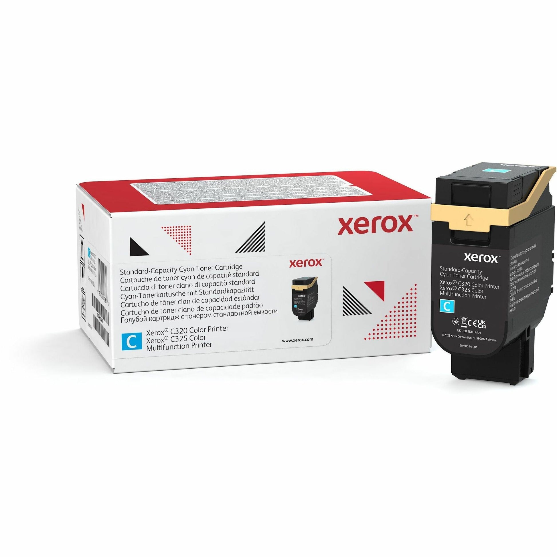 Xerox Original Standard Yield Laser Toner Cartridge - Cyan - 1 Each