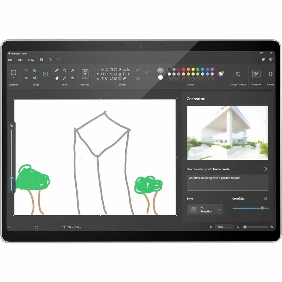 Microsoft Surface Pro 11 Copilot+ PC Tablet - 13" - Qualcomm Snapdragon X Elite - 16 GB - 512 GB SSD - Windows 11 - 5G - Platinum - 1 Each - ZFB-00001