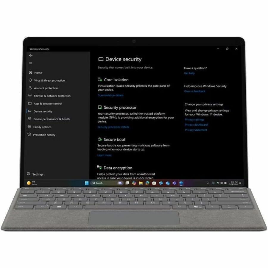 Microsoft Surface Pro 11 Copilot+ PC Tablet - 13" - Qualcomm Snapdragon X Elite - 16 GB - 512 GB SSD - Windows 11 - 5G - Platinum - 1 Each - ZFB-00001