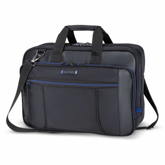 Nextech Carrying Case (Briefcase) for 17.3" Notebook - Black