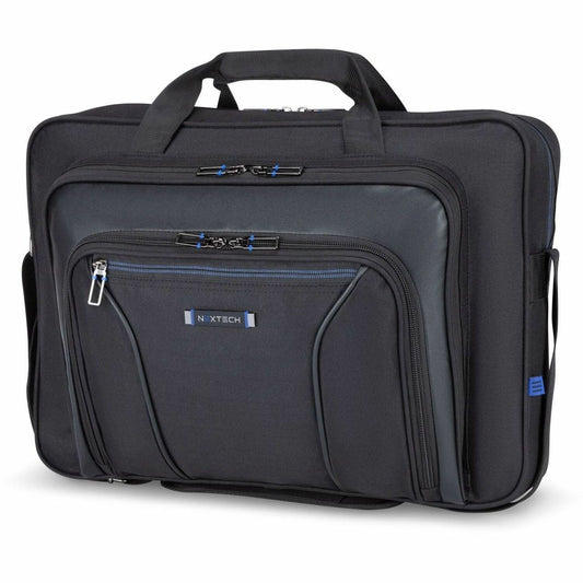 Nextech Carrying Case (Briefcase) for 17.3" Notebook - Black