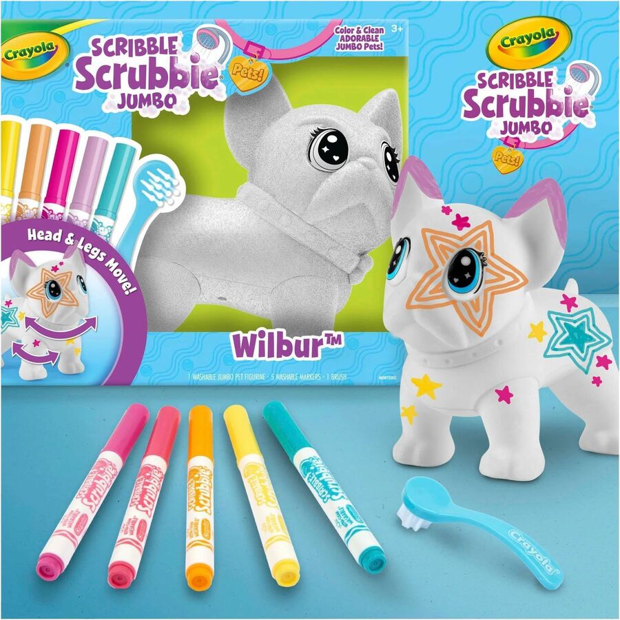Crayola Scribble Scrubbie Jumbo Pets - Wilbur - 045348