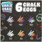 Crayola Washable Sidewalk Chalk Eggs, Tie-Dye, 6 Count - 51-8302