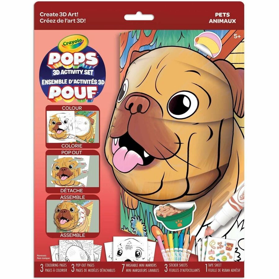 Crayola POPS 3D Activity Set - Pets - 041855