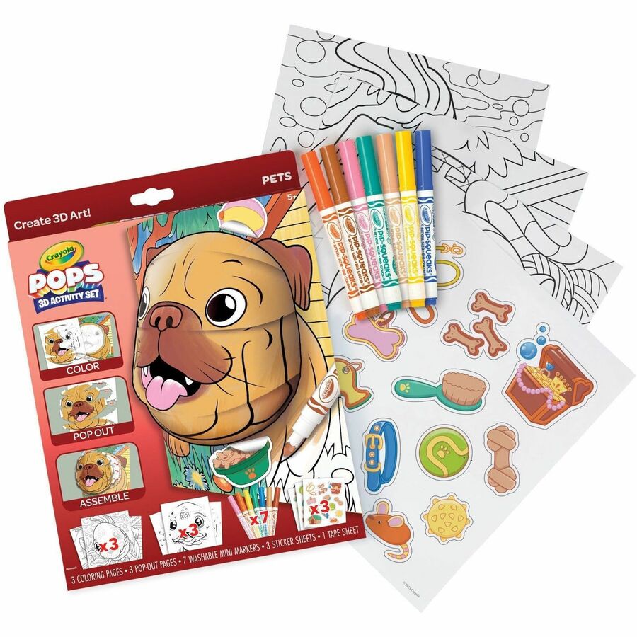 Crayola POPS 3D Activity Set - Pets - 041855