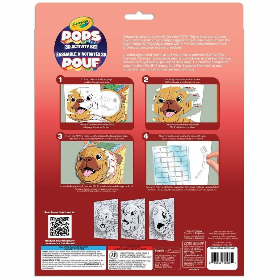 Crayola POPS 3D Activity Set - Pets - 041855