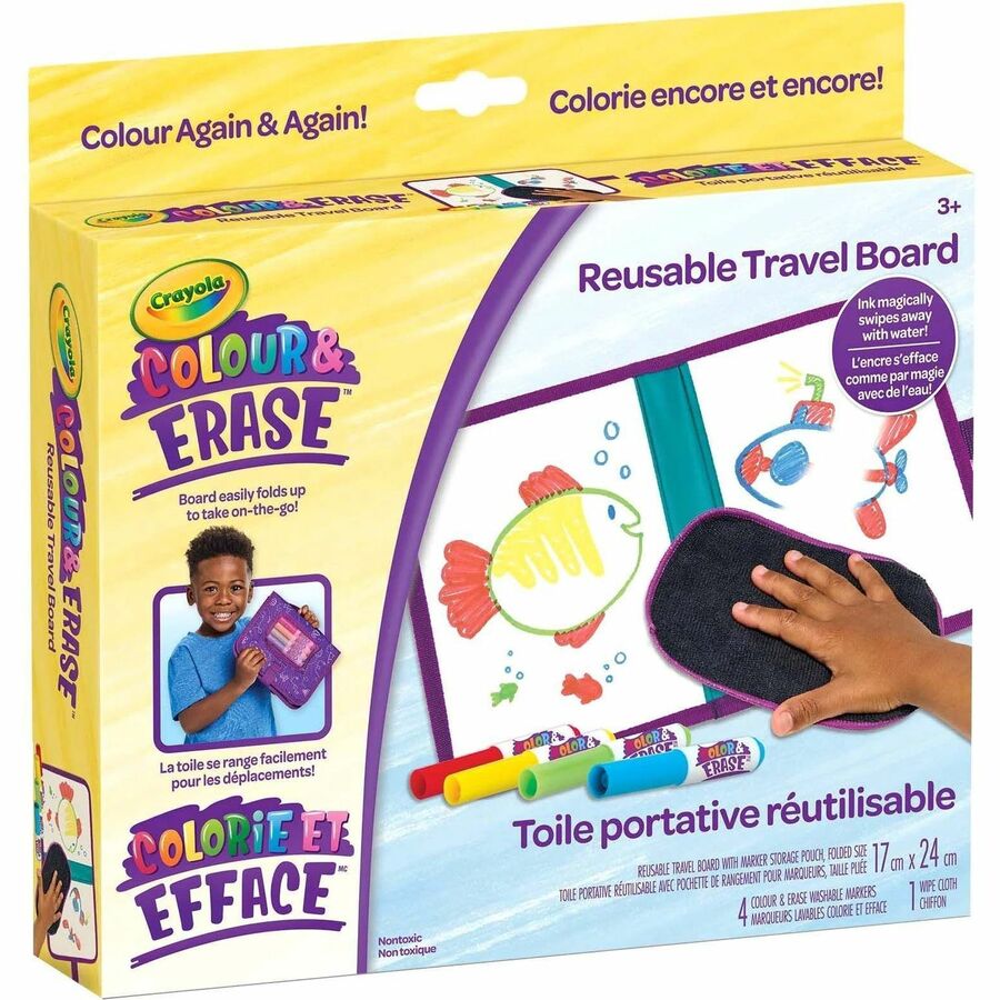 Crayola Colour & Erase Reusable Travel Board - 806943