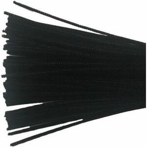 DBLG Import 4mm x 12" Black Chenilles