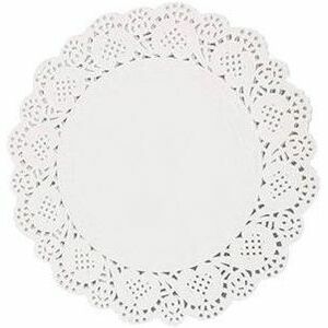 DBLG Import 12" Round White Doilies