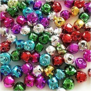 DBLG Import 8mm Assorted Color Jingle Bells
