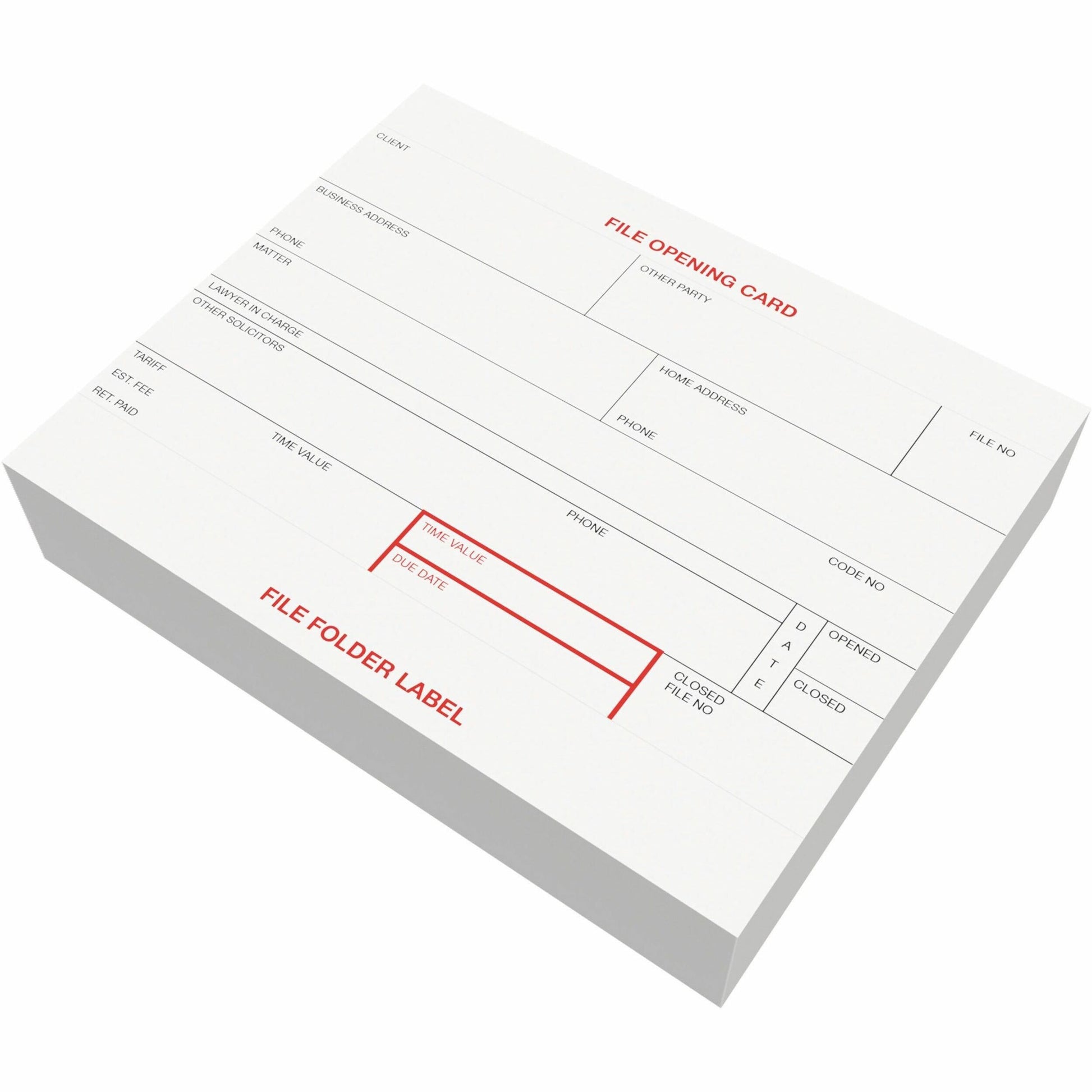 Davis Group File Opening Card