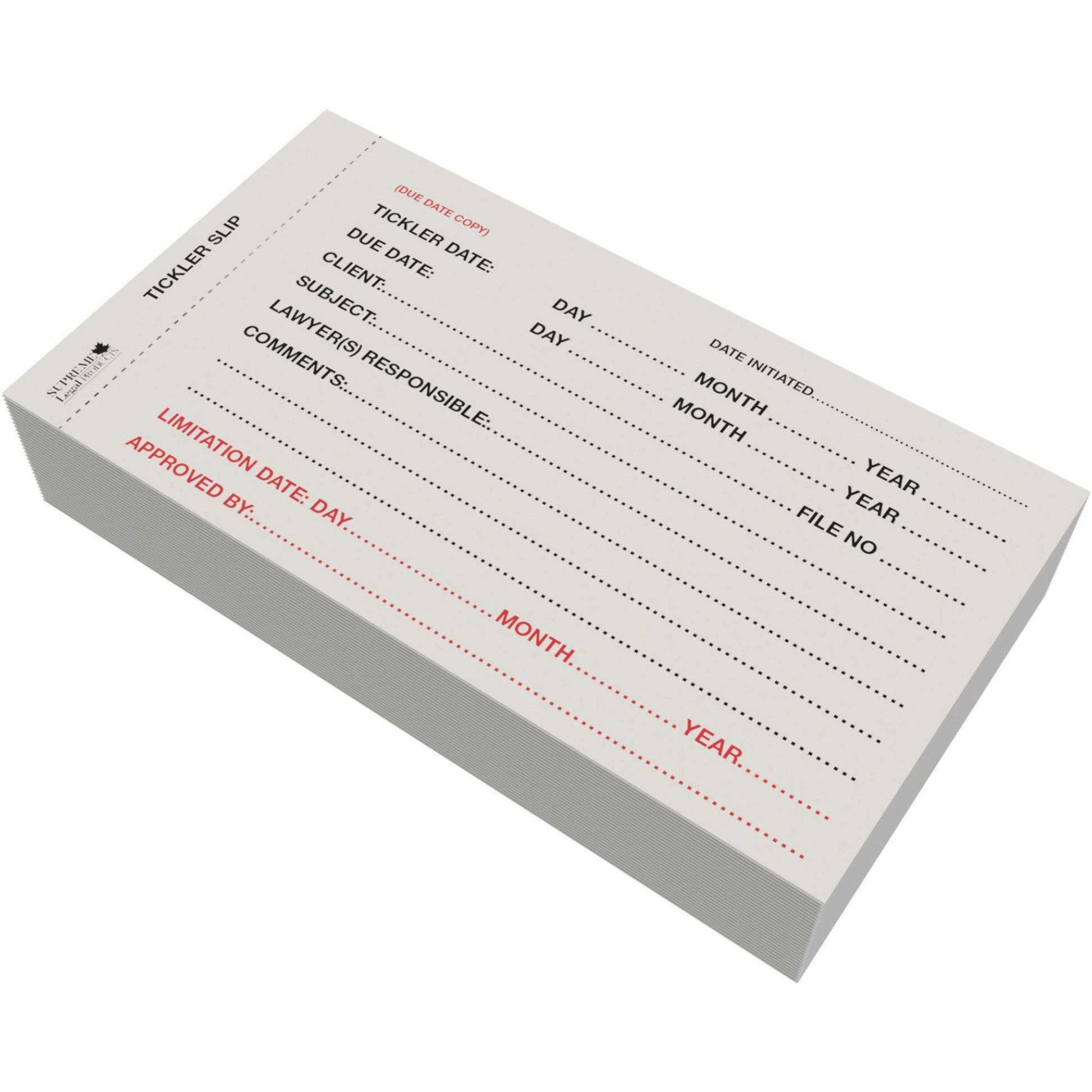 Davis Group Tickler Slip