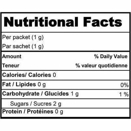Splenda Zero Calorie Sweetener Packets, 100/Box - 400127