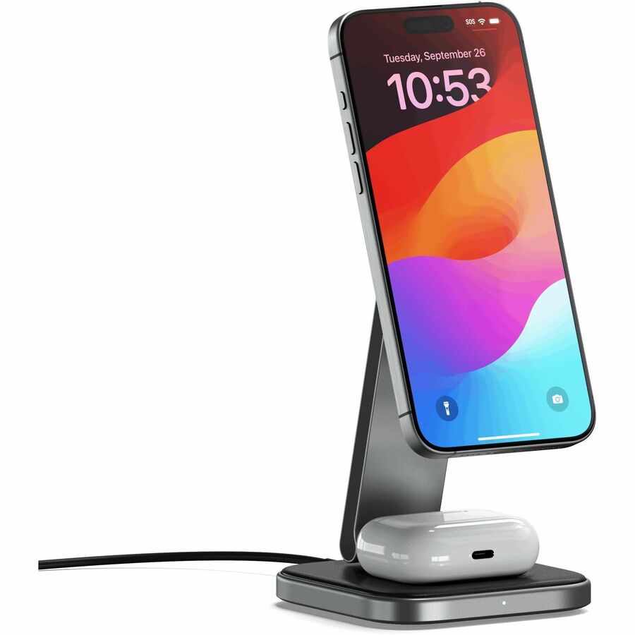 Satechi 2-in-1 Foldable Qi2 Wireless Charging Stand - ST-Q21FM