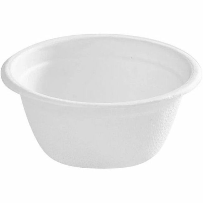 Globe Portion Cups Bagasse Compostable - 2 OZ / White - 59.15 mL - White - Sugarcane Fiber, Bagasse - Lunch, Hot Food, Cold Food 2000/Case