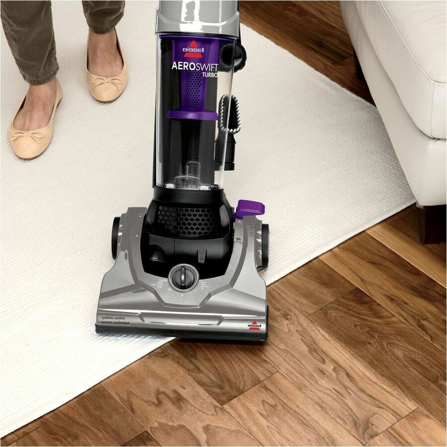 BISSELL AeroSwift Turbo Upright Vacuum Silver and Purple - 1808C