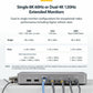 StarTech.com Dual-Monitor USB4 Docking Station, Dual 4K 120Hz or Single 8K 60Hz HDMI, 100W Laptop Charging, 2.5GbE, Driverless USB-C Dock - 155NA-USB4-DOCK