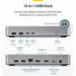 StarTech.com Dual-Monitor USB4 Docking Station, Dual 4K 120Hz or Single 8K 60Hz HDMI, 100W Laptop Charging, 2.5GbE, Driverless USB-C Dock - 155NA-USB4-DOCK