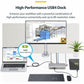 StarTech.com Dual-Monitor USB4 Docking Station, Dual 4K 120Hz or Single 8K 60Hz HDMI, 100W Laptop Charging, 2.5GbE, Driverless USB-C Dock - 155NA-USB4-DOCK