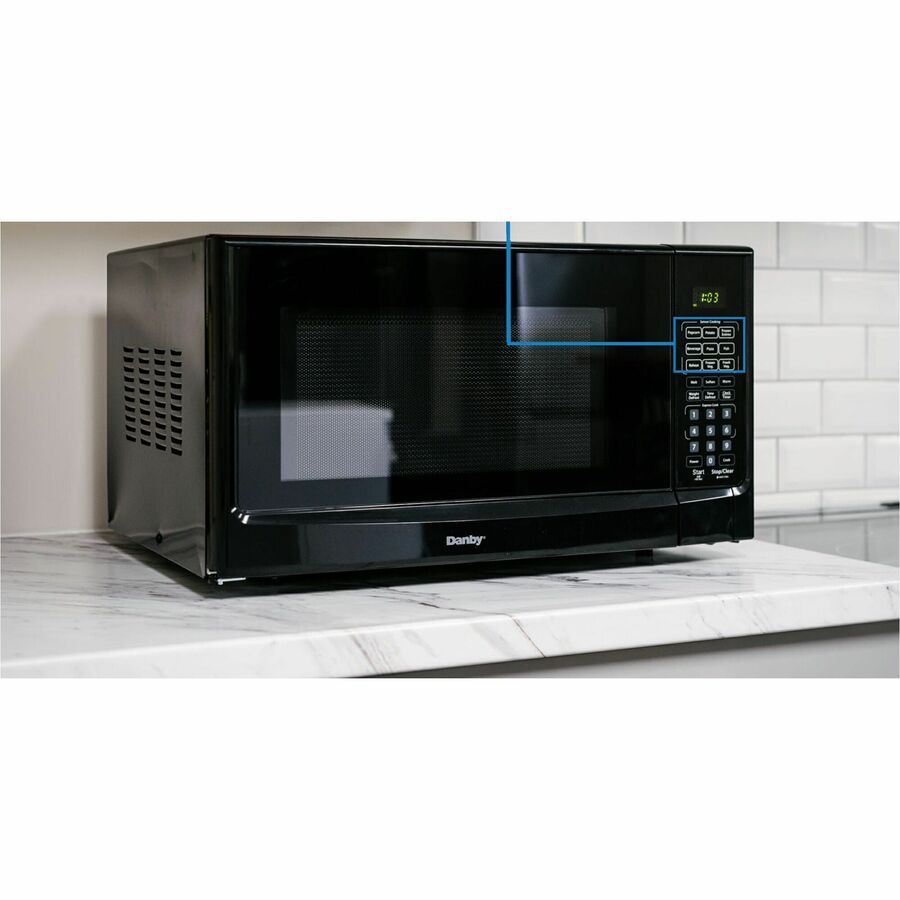 Danby Designer 1.4 cu. ft. Sensor (Cooking) Microwave in Black - DDMW01440BG1