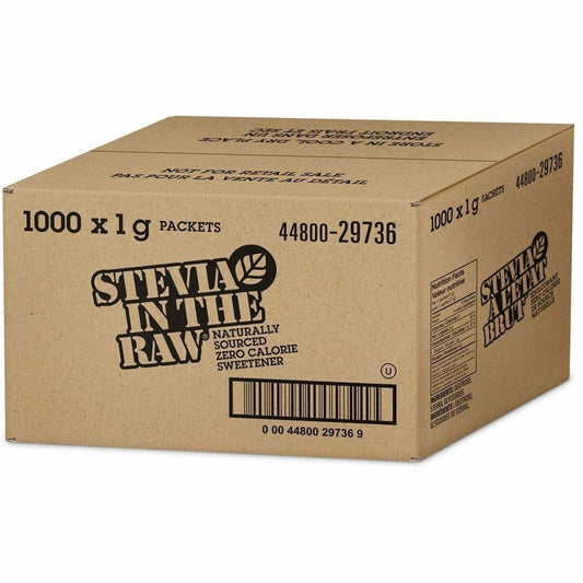 Stevia in the Raw Zero-Calorie Sweetener, 1 g per Packet, Case of 1,000