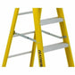 Featherlite 6908 8' Extra-Heavy Duty Fiberglass Stepladder - 6908