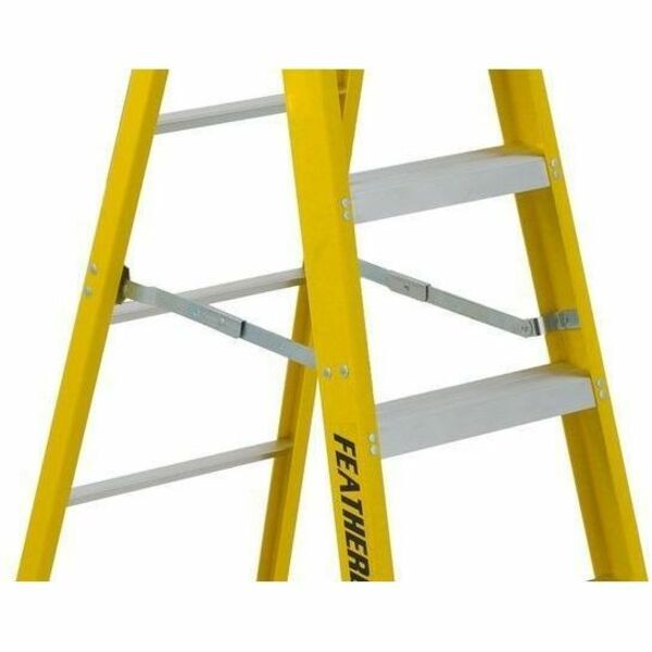 Featherlite 6908 8' Extra-Heavy Duty Fiberglass Stepladder - 6908