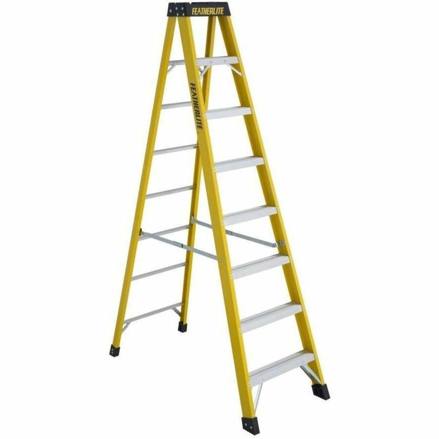 Featherlite 6908 8' Extra-Heavy Duty Fiberglass Stepladder