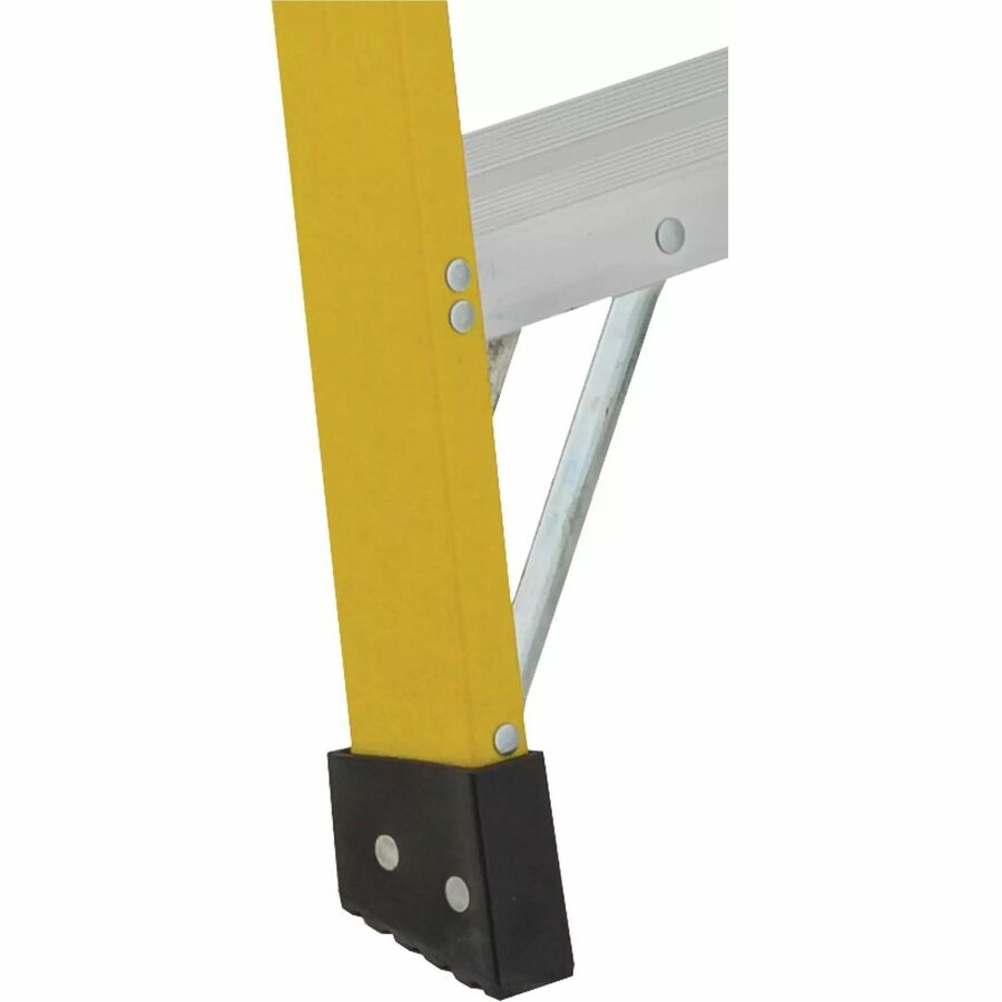 Featherlite 6904 4' Extra-Heavy Duty Fiberglass Stepladder - 6904