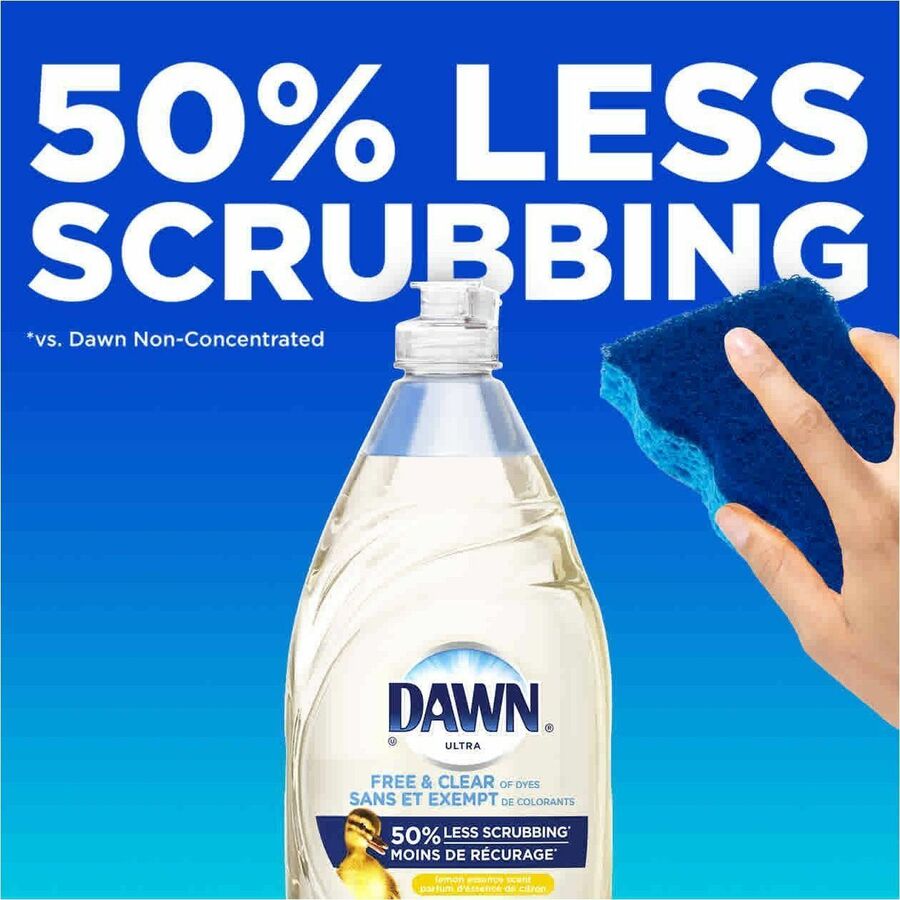 Dawn Free & Clear Dishwashing Liquid, Lemon Essence - 30772125700