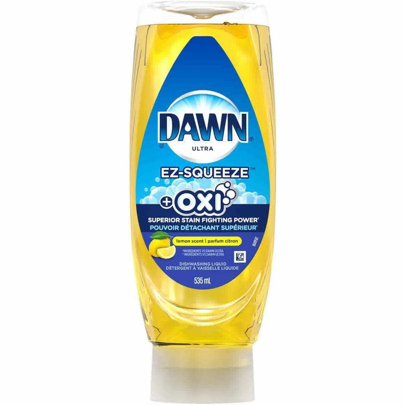Dawn Ultra + Oxi EZ-Squeeze Dish Soap, Dishwashing Liquid, Lemon