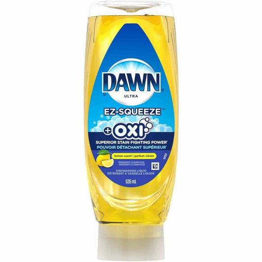 Dawn Ultra + Oxi EZ-Squeeze Dish Soap, Dishwashing Liquid, Lemon