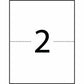 Avery Rectangle Waterproof Labels TrueBlock&reg; 5-1/2" x 8-1/2, Permanent Adhesive, for Laser Printers - 75526