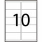 Avery Rectangle Waterproof Labels with Sure Feed™ Technology TrueBlock&reg; 2" x 4" , Permanent Adhesive, for Laser Printers - 75523