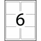 Avery Rectangle Waterproof Labels with Sure Feed™ Technology TrueBlock&reg; 3-1/3" x 4" , Permanent Adhesive, for Laser Printers - 75524