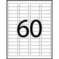 Avery Rectangle Waterproof Labels with Sure Feed™ Technology TrueBlock&reg; 2/3" x 1-3/4" , Permanent Adhesive, for Laser Printers - 35521