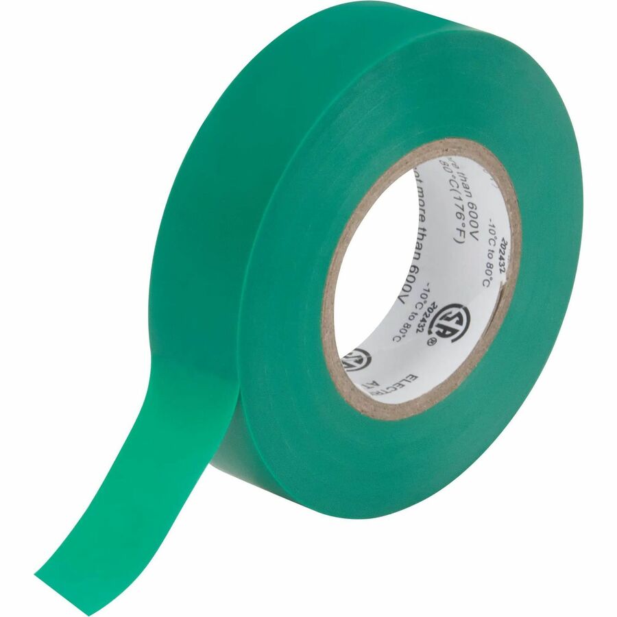 Aurora Tools Electrical Tape, 19 mm (3/4") x 18 M (60'), Green, 7 mils - XH384