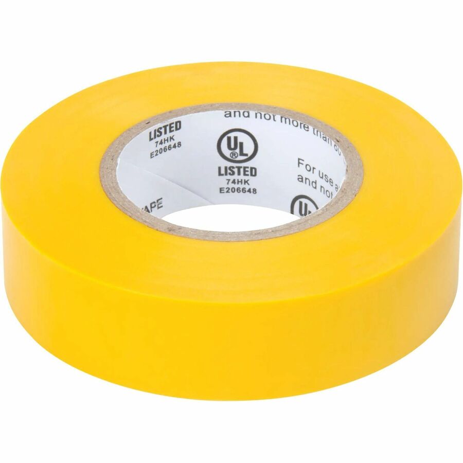 Aurora Tools Electrical Tape, 19 mm (3/4") x 18 M (60'), Yellow, 7 mils - XH387