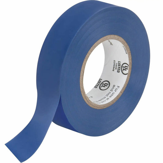Aurora Tools Electrical Tape, 19 mm (3/4") x 18 M (60'), Blue, 7 mils