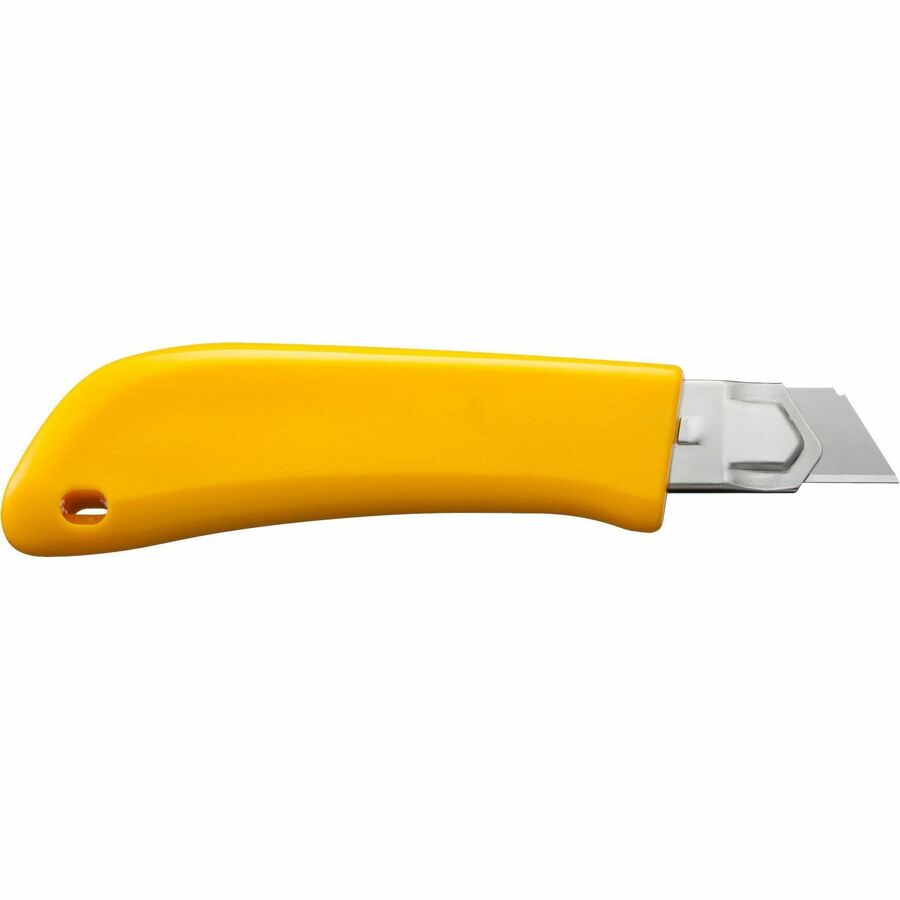 Olfa 18mm BN-L Ratchet Lock Utility Knife With a 10-Pack of Silver Snap Blades - 1118095